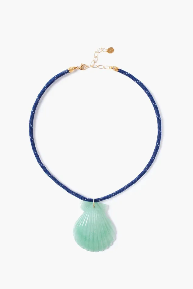 Chan Luu Necklaces Women Na Pali Shell Necklace Green Aventurine