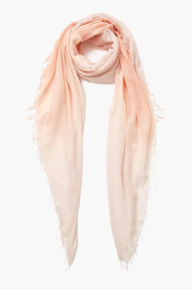 Chan Luu Scarves Women Cashmere And Silk Scarf Tropical Peach Dip Dyed