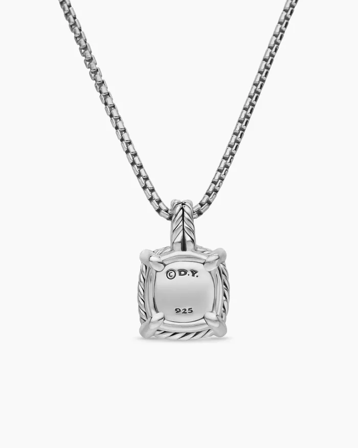 Chatelaine Pav Bezel Pendant Necklace In Sterling Silver With Black Onyx And Diamonds 9mm Women David Yurman Pendant Chatelaine Pav Bezel Pendant Necklace In Sterling Silver With Black Onyx And Diamonds 9mm Women David Yurman Pendant