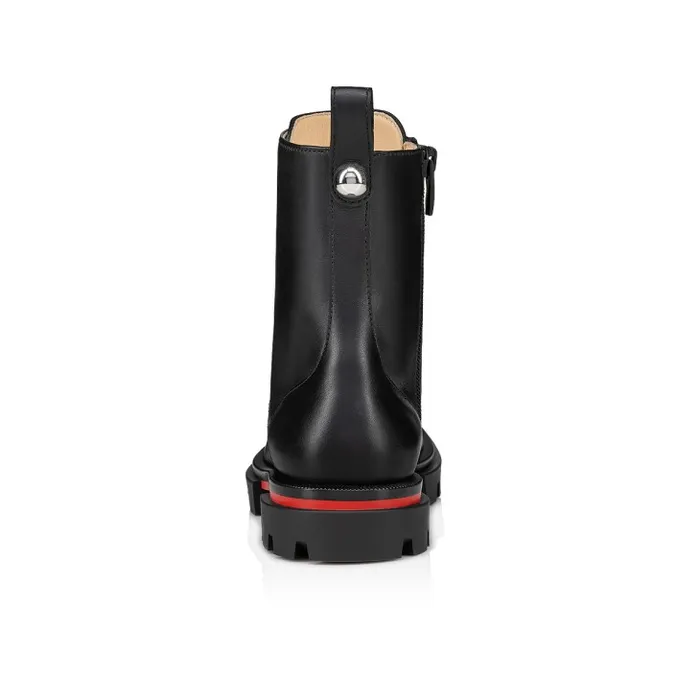Christian Louboutin Boots and Loafers Kids Montana Boots 8211 Calf Leather 8211 Black