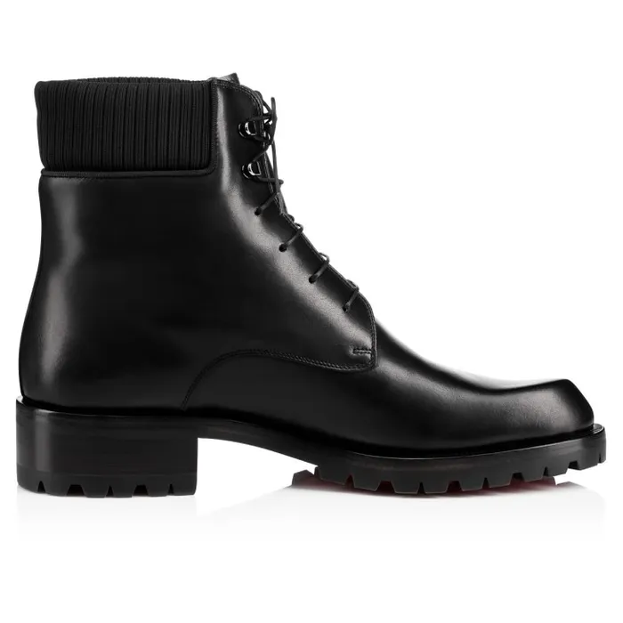 Christian Louboutin Boots Men Trapman Boots 8211 Calf Leather 8211 Black