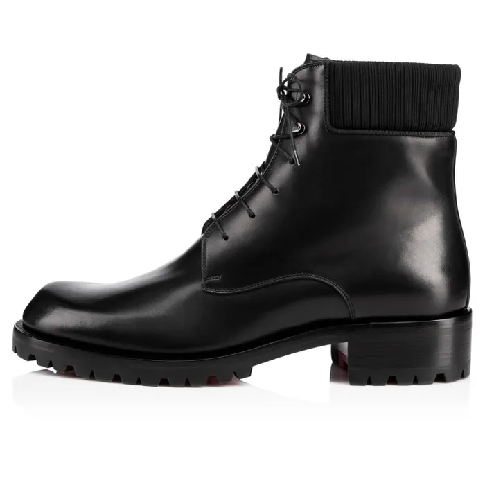Christian Louboutin Boots Men Trapman Boots 8211 Calf Leather 8211 Black