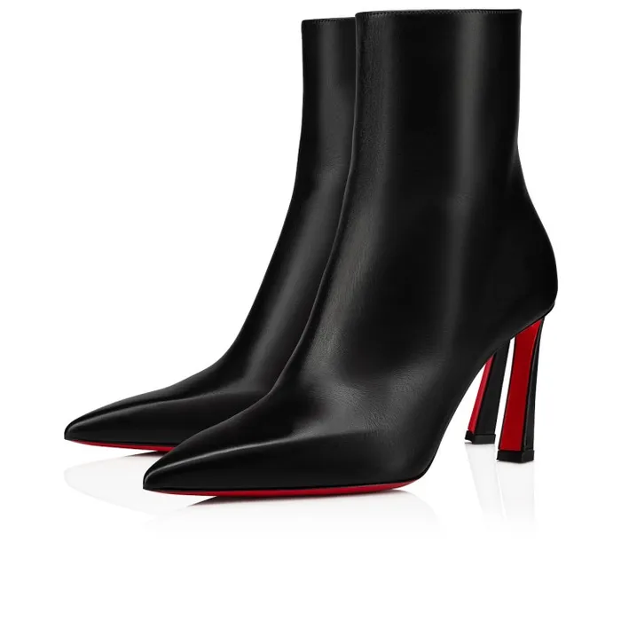 Christian Louboutin Boots Women Condora Booty 85 Mm Low Boots 8211 Calf Leather 8211 Black