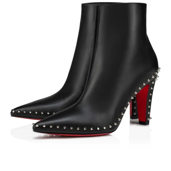 Christian Louboutin Boots Women Vidura Booty 85 Mm Low Boots 8211 Calf Leather 8211 Black