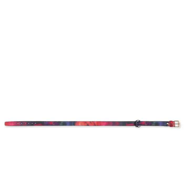 Christian Louboutin Bracelets WomenMen CL Logo Double Bracelet 8211 Soft Roses Printed Calf Leather 8211 Multicolor