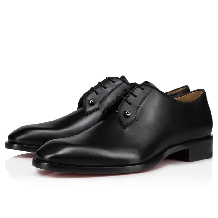 Christian Louboutin Buckles and Laceups Men Chambeliss Derbies 8211 Calf Leather 8211 Black