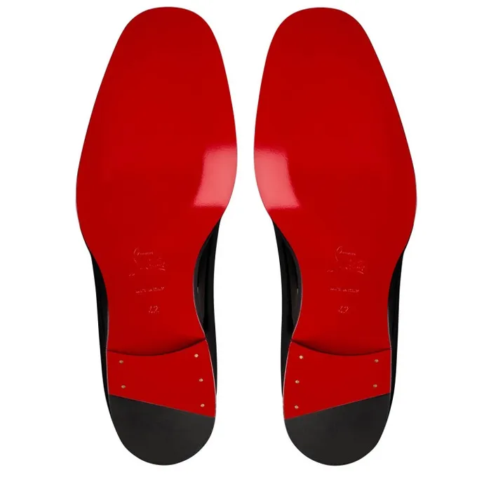Christian Louboutin Buckles and Laceups Men Corteo Laceup Shoes 8211 Patent Calf 8211 Black