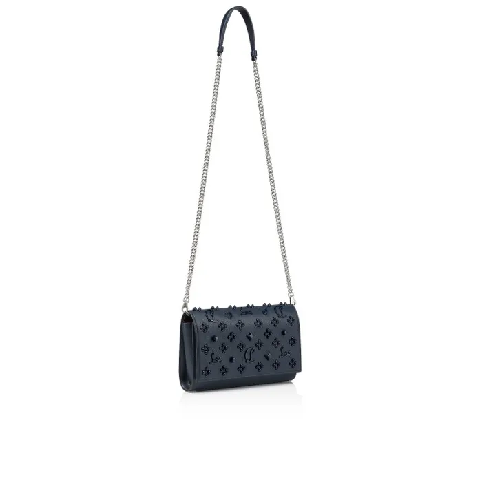 Christian Louboutin Crossbody Bags Women Paloma Clutch 8211 Calf Leather And Spikes Loubinthesky 8211 Navy