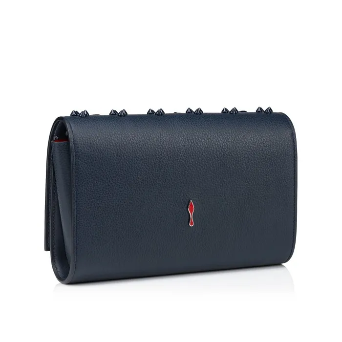 Christian Louboutin Crossbody Bags Women Paloma Clutch 8211 Calf Leather And Spikes Loubinthesky 8211 Navy