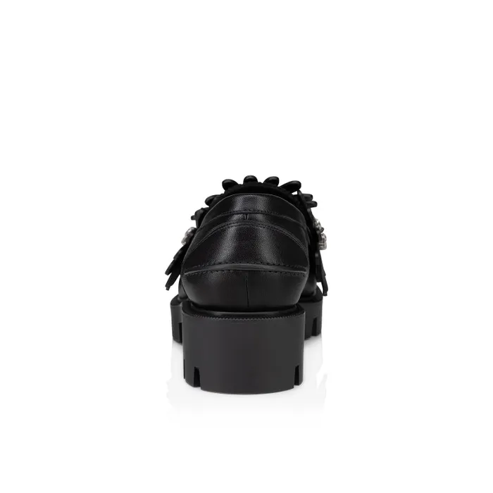 Christian Louboutin Flats and Loafers Women Flora Moc Loafers 8211 Nappa Leather And Suede 8211 Black