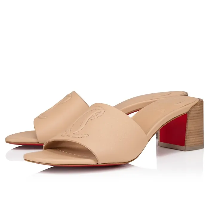 Christian Louboutin Mules Women So CL Mule 55 Mm Mules Sandals 8211 Calf Leather 8211 Leche Christian Louboutin Mules Women So CL Mule 55 Mm Mules Sandals 8211 Calf Leather 8211 Leche