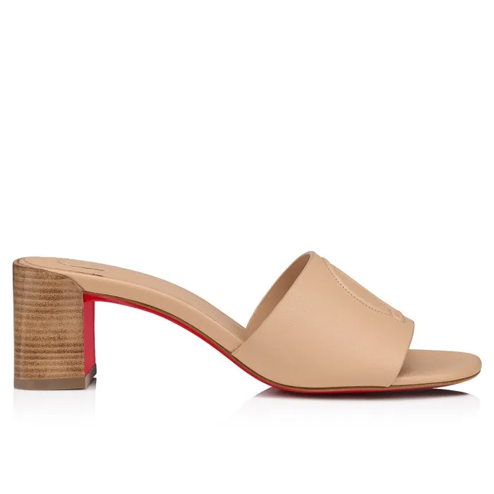 Christian Louboutin Mules Women So CL Mule 55 Mm Mules Sandals 8211 Calf Leather 8211 Leche