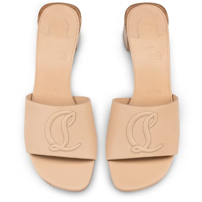 Christian Louboutin Mules Women So CL Mule 55 Mm Mules Sandals 8211 Calf Leather 8211 Leche