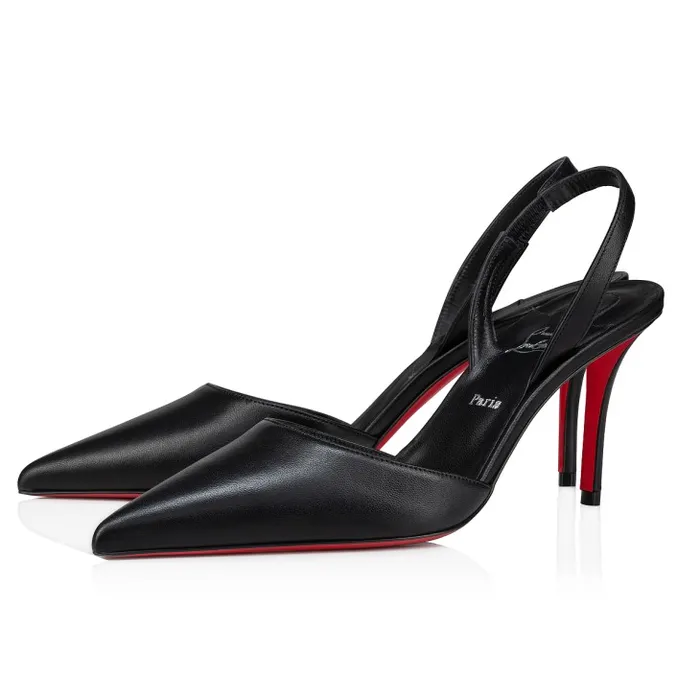 Christian Louboutin Pumps Women Apostropha Sling 80mm Sling Back Pumps 8211 Nappa Leather 8211 Black Christian Louboutin Pumps Women Apostropha Sling 80mm Sling Back Pumps 8211 Nappa Leather 8211 Black