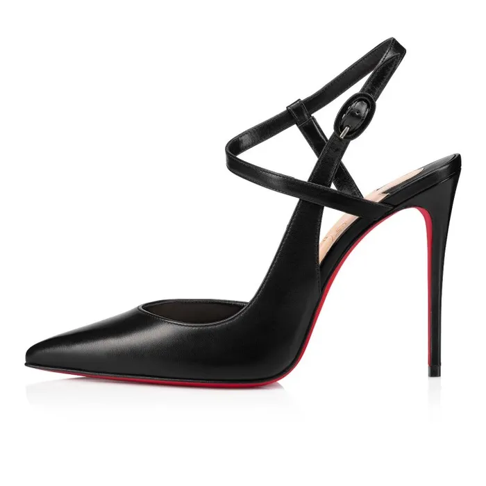 Christian Louboutin Pumps Women Jenlove 100 Mm Strappy Pumps 8211 Leather 8211 Black