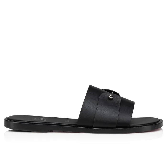 Christian Louboutin Sandals and Espadrilles Men Chambelimule Mules 8211 Calf Leather 8211 Black
