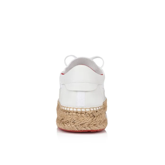 Christian Louboutin Sandals and Espadrilles Men Provencal Sneakers 8211 Calf Leather And Mesh 8211 White