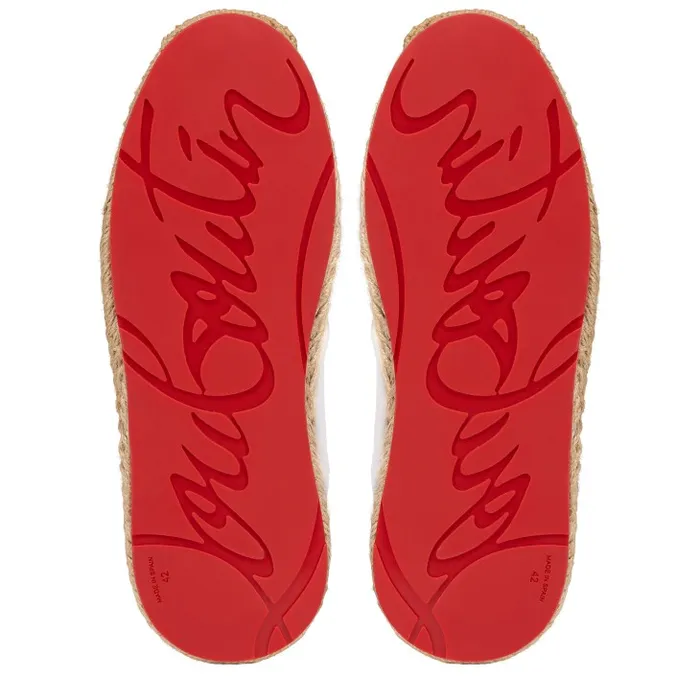 Christian Louboutin Sandals and Espadrilles Men Provencal Sneakers 8211 Calf Leather And Mesh 8211 White