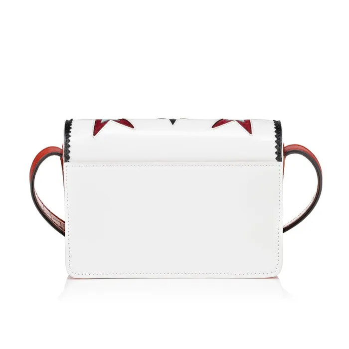 Christian Louboutin Shoulder Bags Women Loubi54 Giddy Crossbody Bag 8211 Abrasivato Calf Leather 8211 White