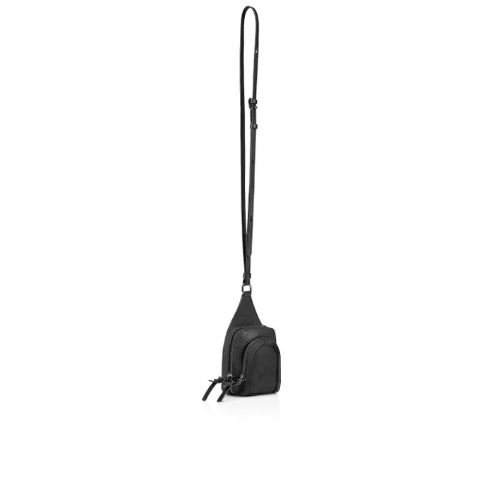 Christian Louboutin Shoulder Bags WomenMen Loubifunk Mini Crossbody Bag 8211 Smooth Calf Leather And Grained Calf Leather 8211 Black