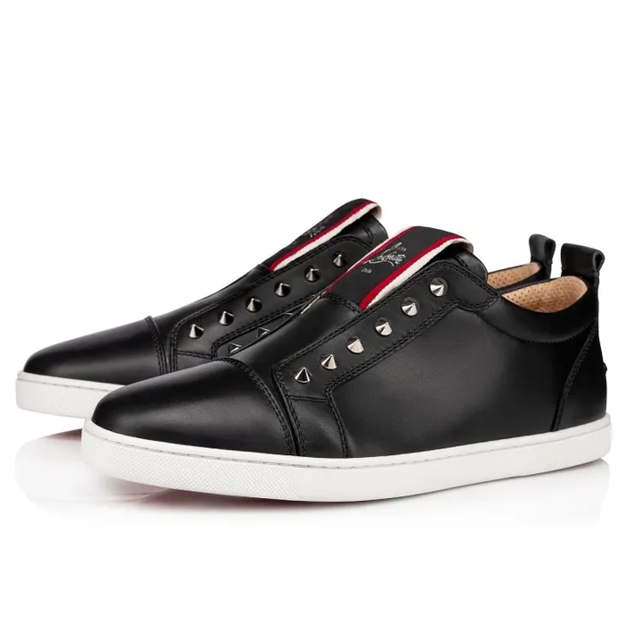 Christian Louboutin Sneakers Men FAV Fique A Vontade Sneakers 8211 Calf Leather 8211 Black