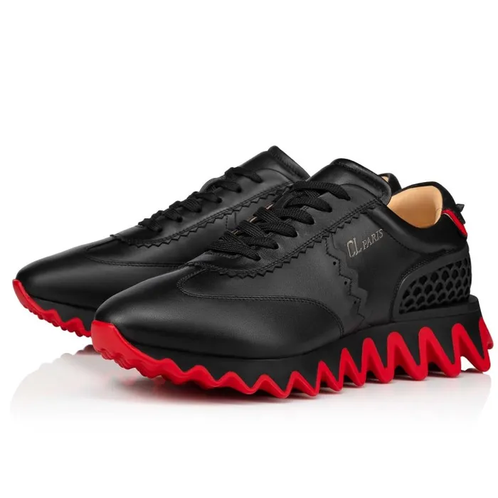 Christian Louboutin Sneakers Men Loubishark Sneakers 8211 Calf Leather 8211 Black