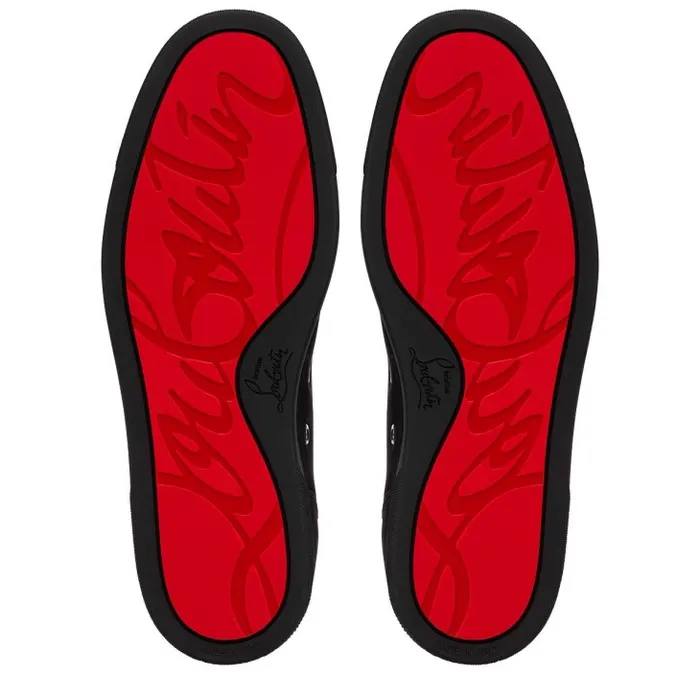 Christian Louboutin Sneakers Men Louis Junior Sneakers 8211 Veau Velours 8211 Black