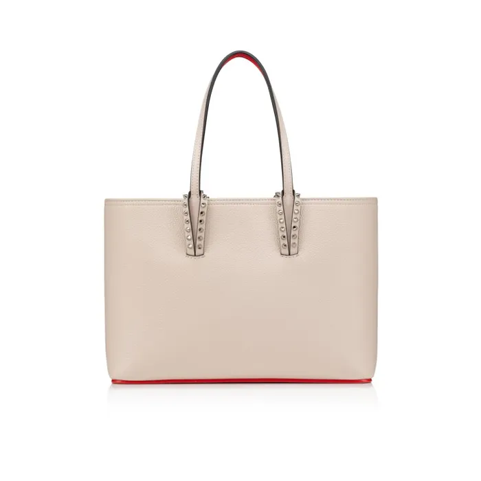 Christian Louboutin Totes Women Cabata Small Tote Bag 8211 Grained Calf Leather 8211 Leche Christian Louboutin Totes Women Cabata Small Tote Bag 8211 Grained Calf Leather 8211 Leche