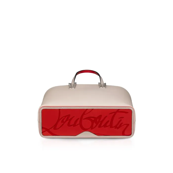 Christian Louboutin Totes Women Cabata Small Tote Bag 8211 Grained Calf Leather 8211 Leche