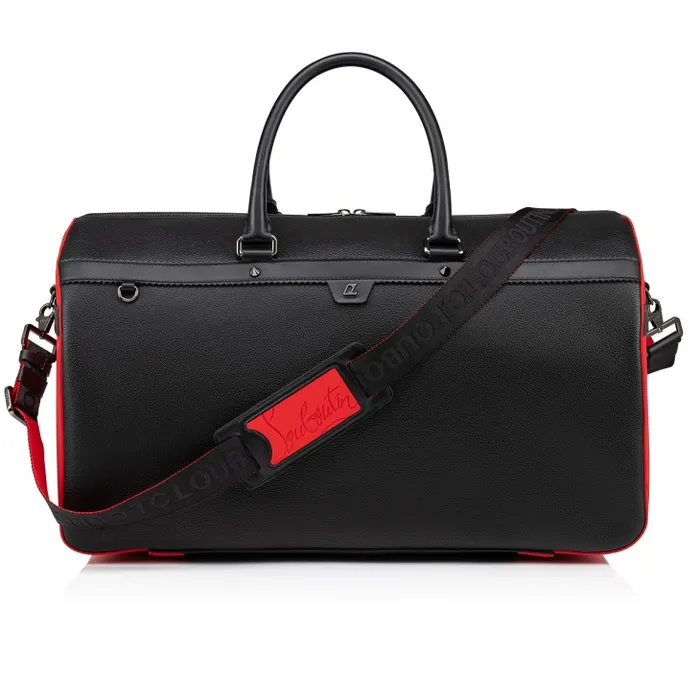 Christian Louboutin Travel Bags Men Ruisbuddy Duffle Bag 8211 Grained Calf Leather And Rubber 8211 Black Christian Louboutin Travel Bags Men Ruisbuddy Duffle Bag 8211 Grained Calf Leather And Rubber 8211 Black