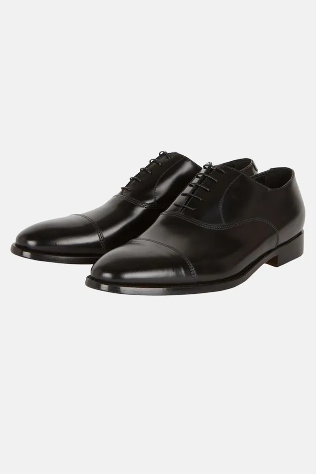 Classic Men Boggi Milano Leather Oxford Shoes Black Classic Men Boggi Milano Leather Oxford Shoes Black