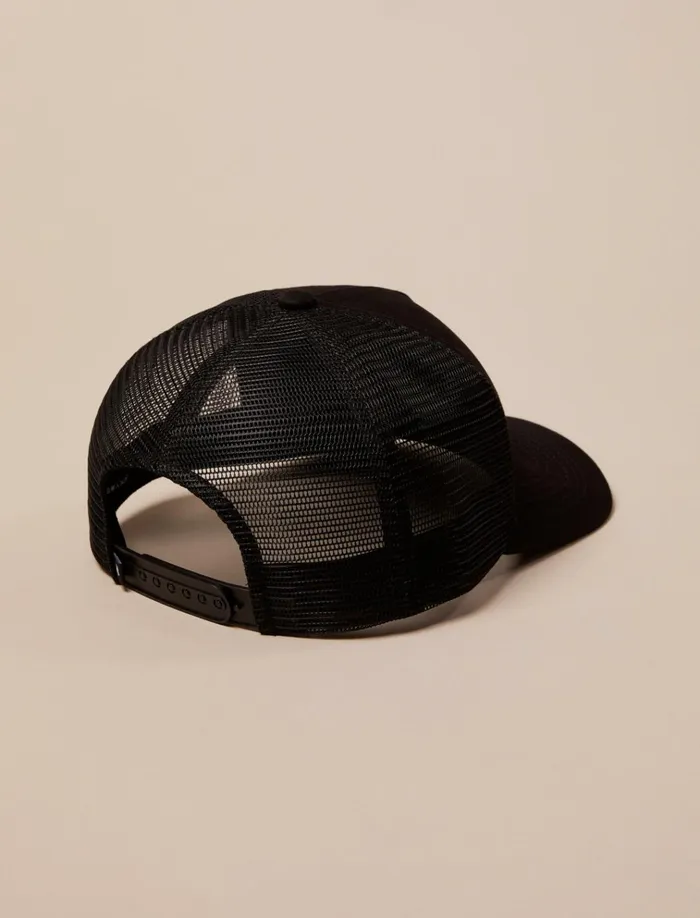 Clover Trucker Hat Black Men Lucky Brand Hats