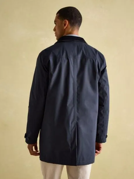 Coats and Jackets Men Joules Navy Blue Waterproof Raincoat