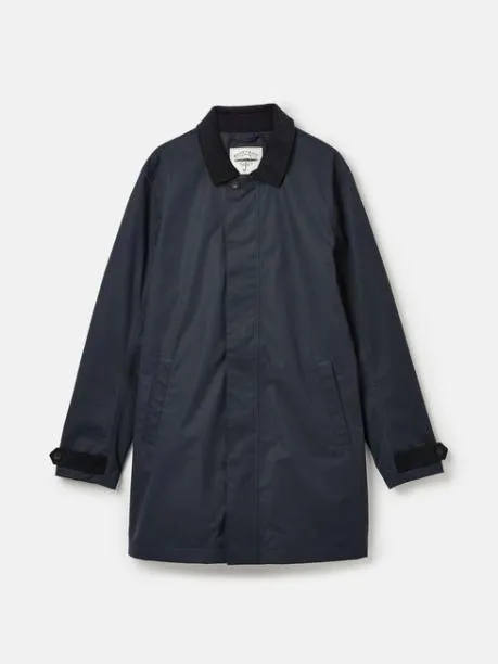 Coats and Jackets Men Joules Navy Blue Waterproof Raincoat