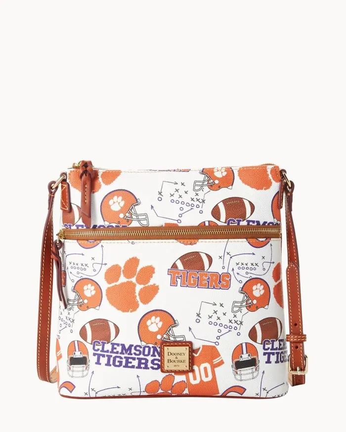 Collegiate Clemson University Crossbody Clemson Women Dooney and Bourke Crossbodies Collegiate Clemson University Crossbody Clemson Women Dooney and Bourke Crossbodies