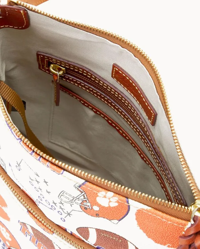 Collegiate Clemson University Crossbody Clemson Women Dooney and Bourke Crossbodies Collegiate Clemson University Crossbody Clemson Women Dooney and Bourke Crossbodies