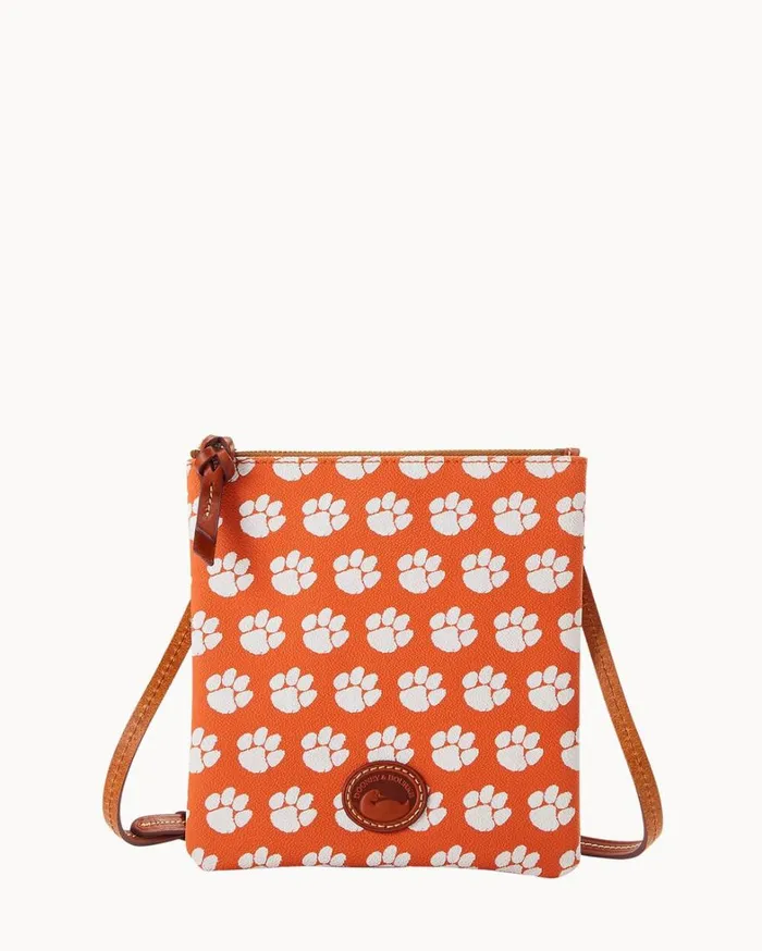 Collegiate Clemson University North South Top Zip Crossbody Clemson Women Dooney and Bourke Crossbodies Collegiate Clemson University North South Top Zip Crossbody Clemson Women Dooney and Bourke Crossbodies