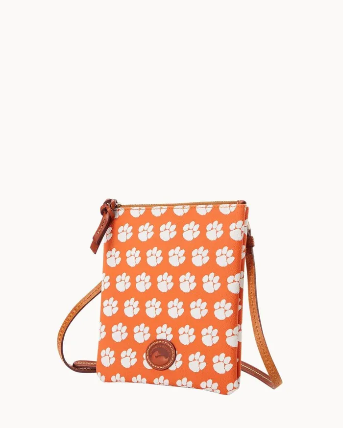 Collegiate Clemson University North South Top Zip Crossbody Clemson Women Dooney and Bourke Crossbodies Collegiate Clemson University North South Top Zip Crossbody Clemson Women Dooney and Bourke Crossbodies