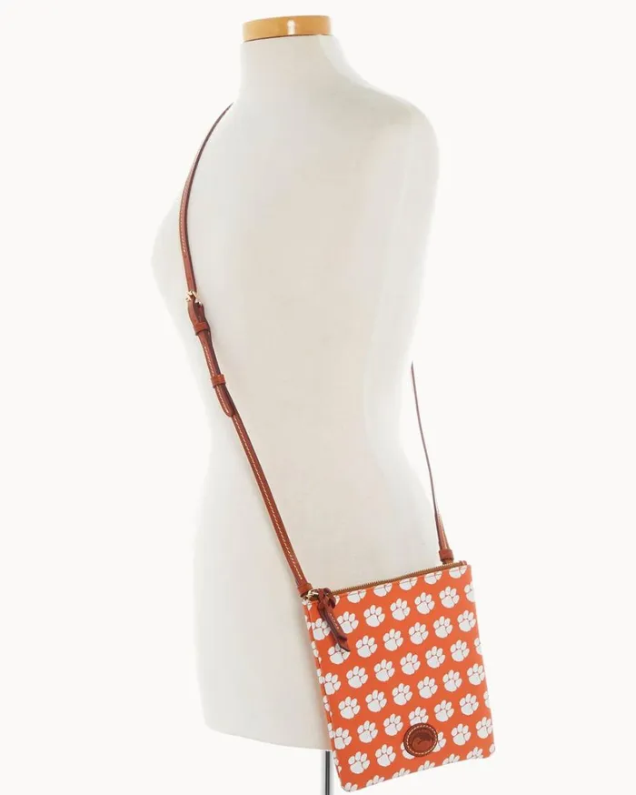 Collegiate Clemson University North South Top Zip Crossbody Clemson Women Dooney and Bourke Crossbodies Collegiate Clemson University North South Top Zip Crossbody Clemson Women Dooney and Bourke Crossbodies