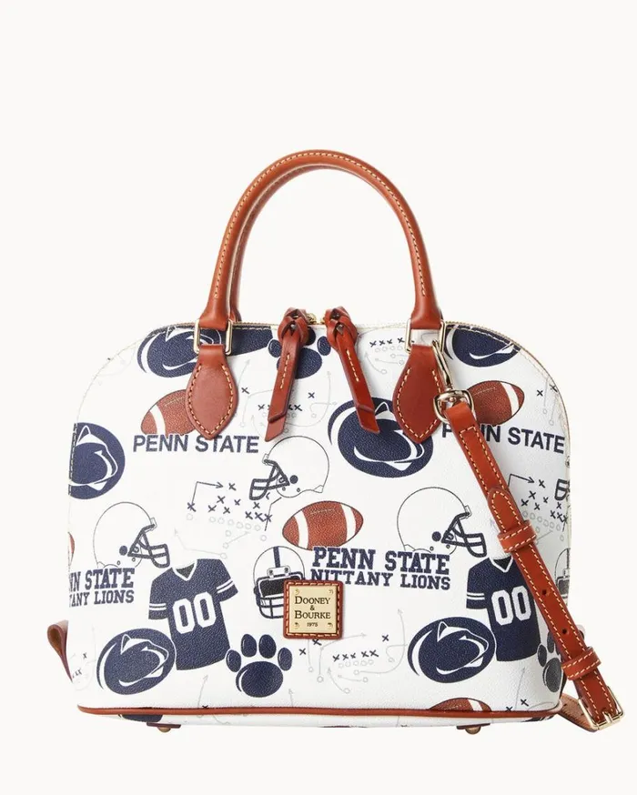 Collegiate Penn State University Zip Zip Satchel Penn State Women Dooney and Bourke Satchels