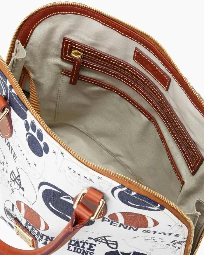 Collegiate Penn State University Zip Zip Satchel Penn State Women Dooney and Bourke Satchels Collegiate Penn State University Zip Zip Satchel Penn State Women Dooney and Bourke Satchels