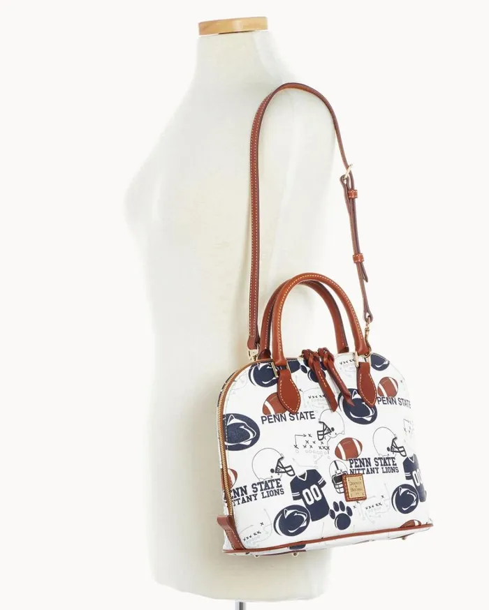 Collegiate Penn State University Zip Zip Satchel Penn State Women Dooney and Bourke Satchels Collegiate Penn State University Zip Zip Satchel Penn State Women Dooney and Bourke Satchels