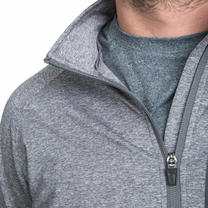 Colson DLX Active Jacket Grey Marl Men Trespass Gym and Sports Tops