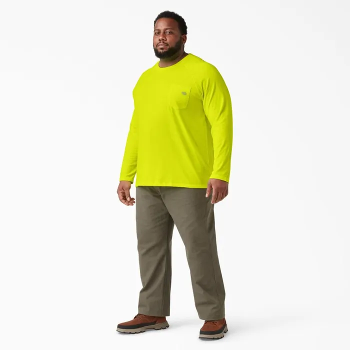 Cooling Long Sleeve Pocket TShirt Bright Yellow Bright Yellow bwd Men Dickies Long Sleeve Work Shirts Cooling Long Sleeve Pocket TShirt Bright Yellow Bright Yellow bwd Men Dickies Long Sleeve Work Shirts