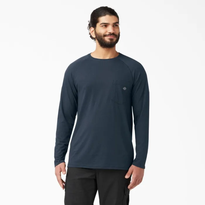 Cooling Long Sleeve Pocket TShirt Dark Navy Dark Navy dn Men Dickies Long Sleeve Work Shirts Cooling Long Sleeve Pocket TShirt Dark Navy Dark Navy dn Men Dickies Long Sleeve Work Shirts