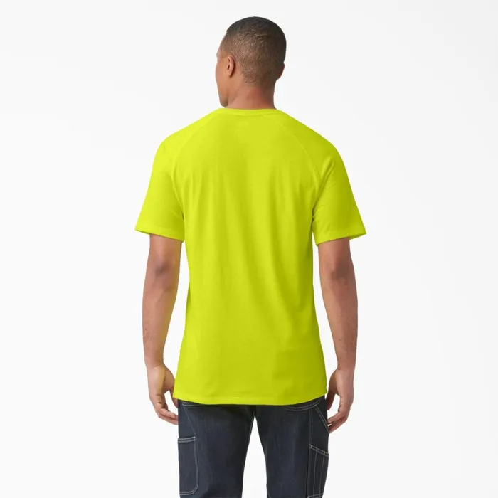 Cooling Short Sleeve Pocket TShirt Bright Yellow Bright Yellow bwd Men Dickies Work Shirts Cooling Short Sleeve Pocket TShirt Bright Yellow Bright Yellow bwd Men Dickies Work Shirts