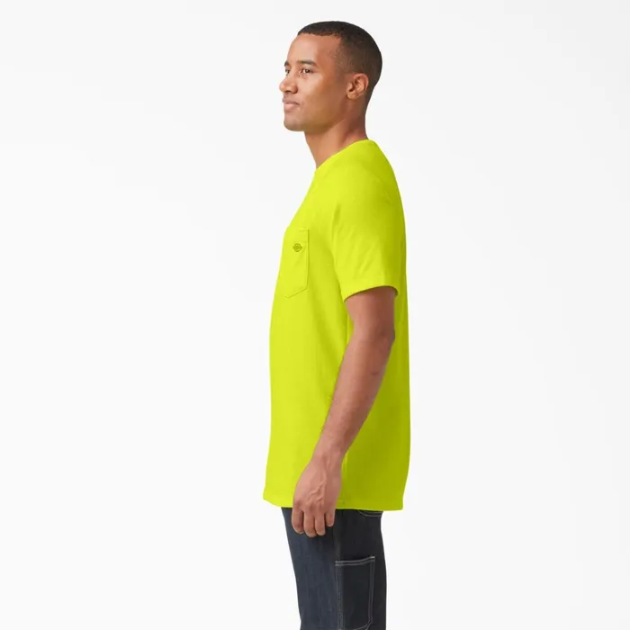 Cooling Short Sleeve Pocket TShirt Bright Yellow Bright Yellow bwd Men Dickies Work Shirts Cooling Short Sleeve Pocket TShirt Bright Yellow Bright Yellow bwd Men Dickies Work Shirts