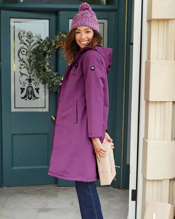 Cotton Traders Coats and Jackets Longline AllWeather FleeceLined Waterproof Coat 8211 Women