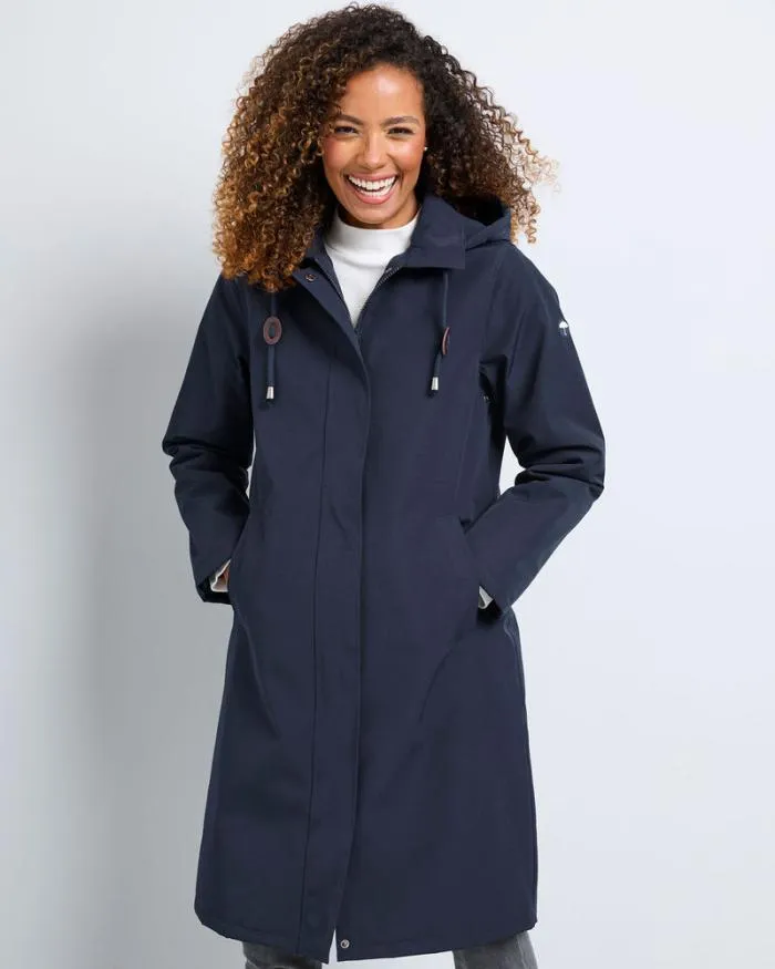 Cotton Traders Coats and Jackets Longline AllWeather FleeceLined Waterproof Coat 8211 Women