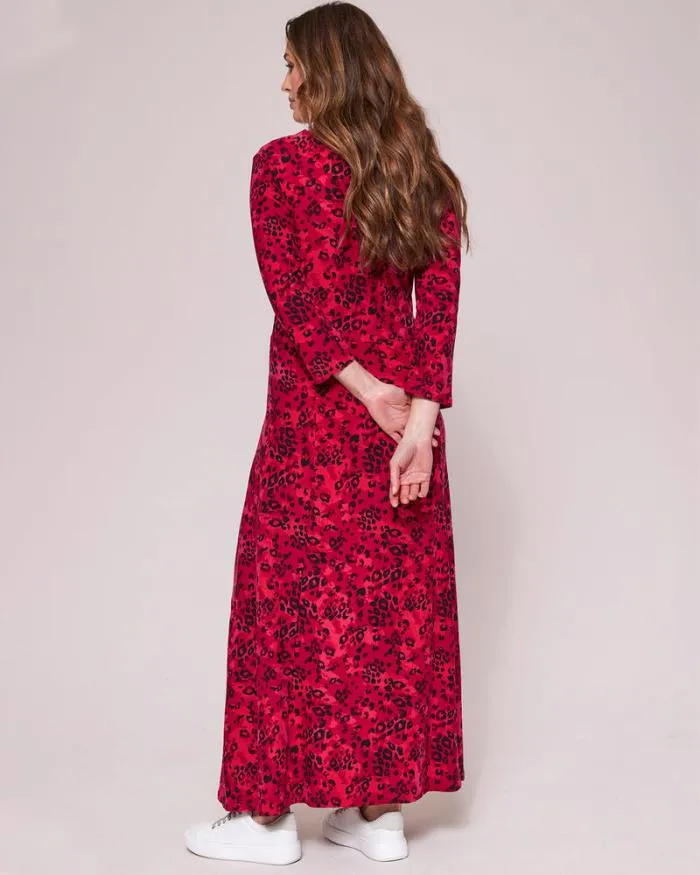 Cotton Traders Dresses Essential Jersey Print Maxi Dress 8211 Women